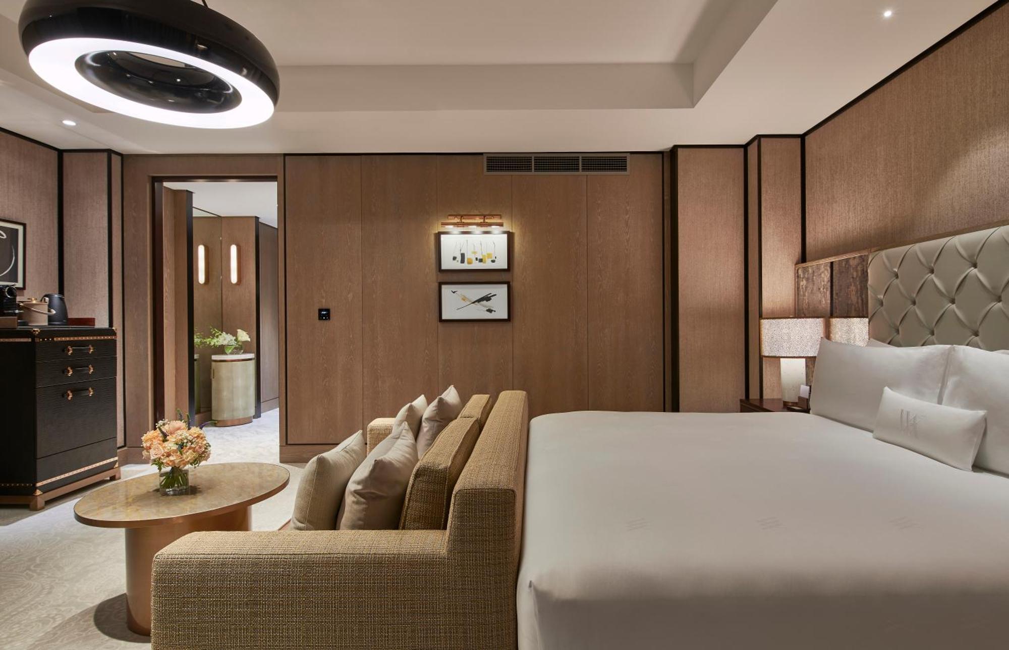 Hotel Waldorf Astoria Dubai International Financial Centre Exterior foto A bedroom at the hotel