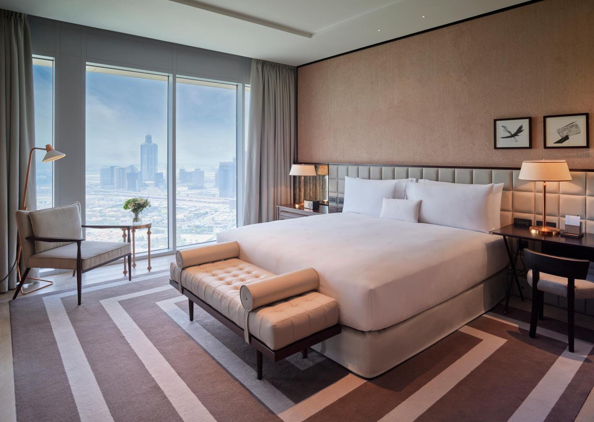 Hotel Waldorf Astoria Dubai International Financial Centre Exterior foto A bedroom at the hotel