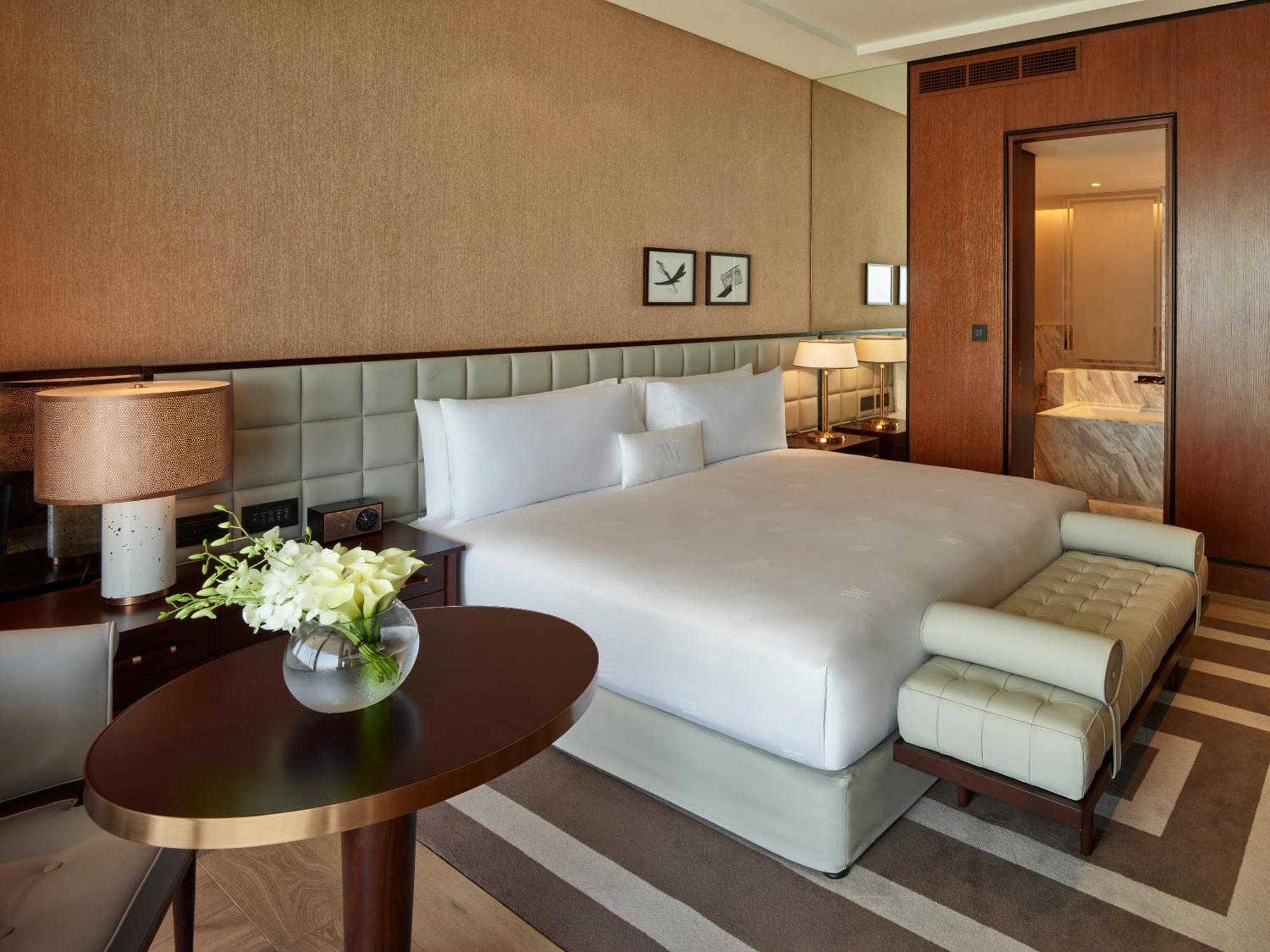 Hotel Waldorf Astoria Dubai International Financial Centre Exterior foto A bedroom at the hotel